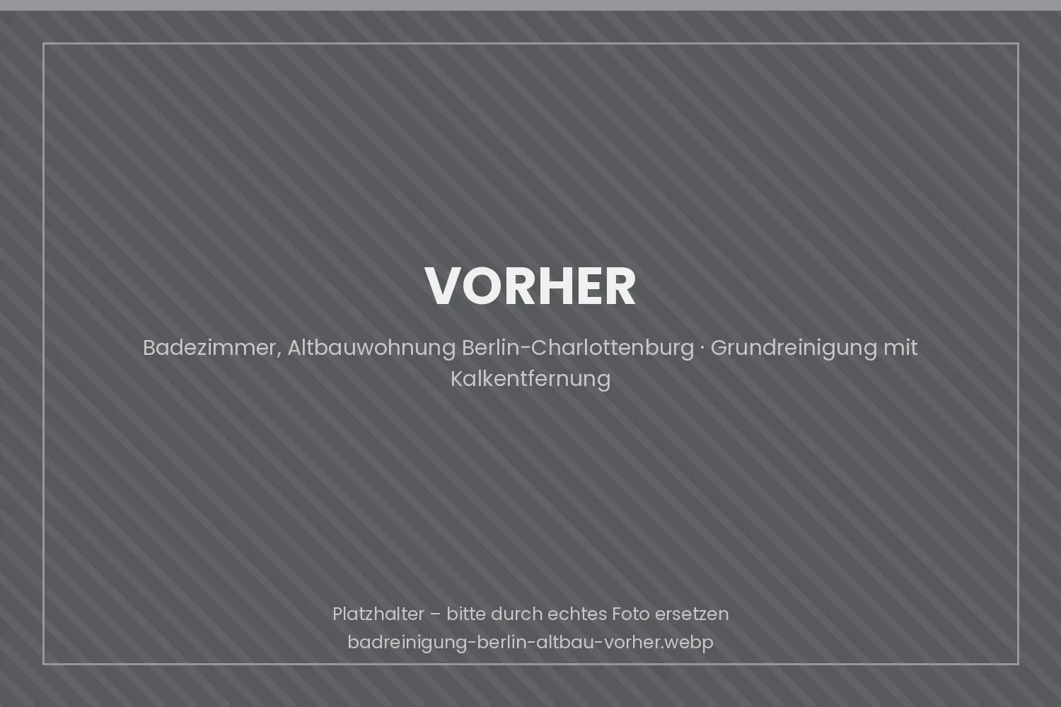 Badezimmer einer Altbauwohnung in Berlin vor der Reinigung mit Kalkablagerungen an Fliesen und Armaturen