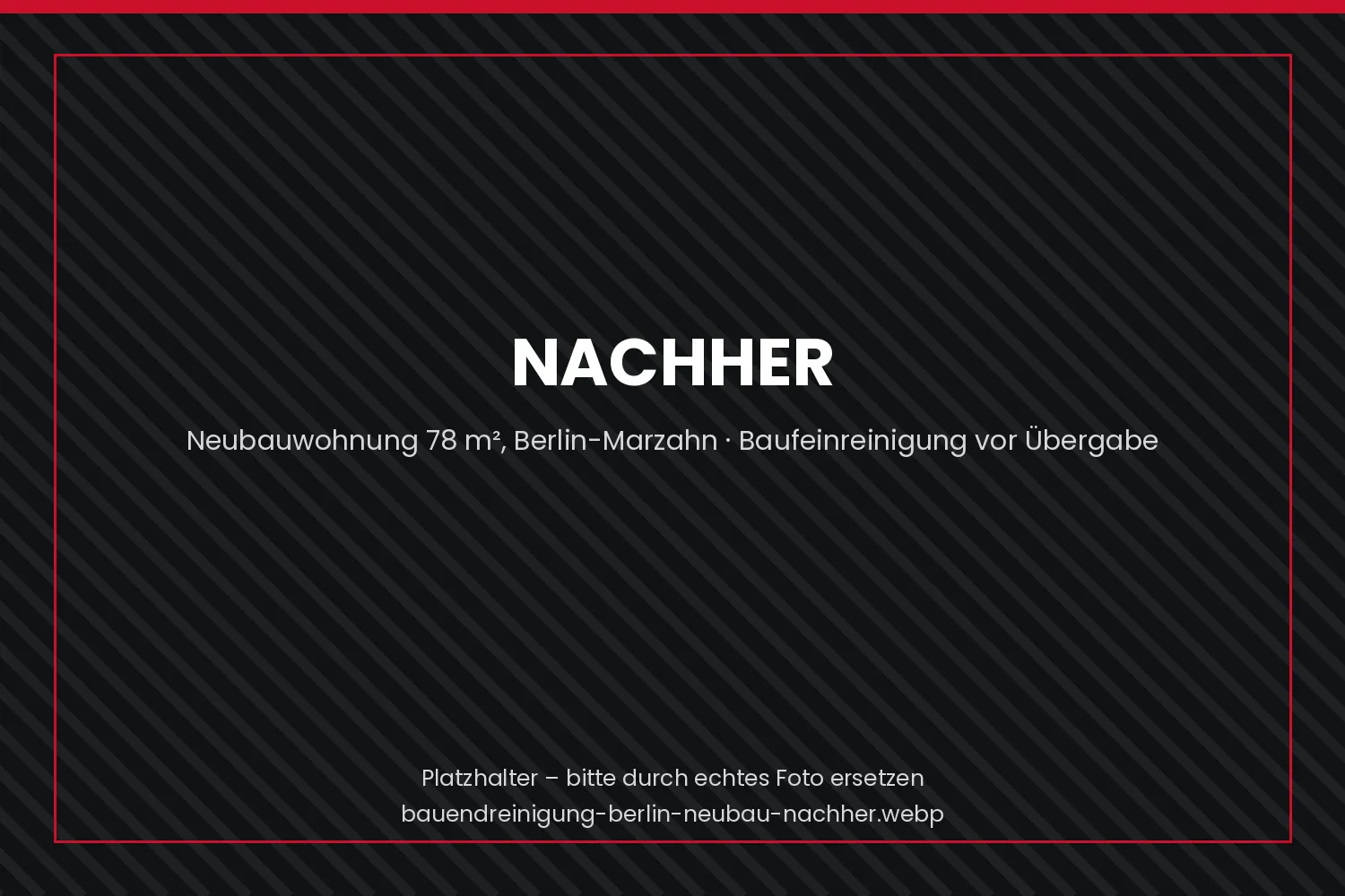 Bezugsfertige Neubauwohnung in Berlin nach der Bauendreinigung durch Koser Facility Management